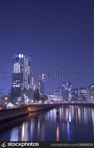 Night view of Osaka