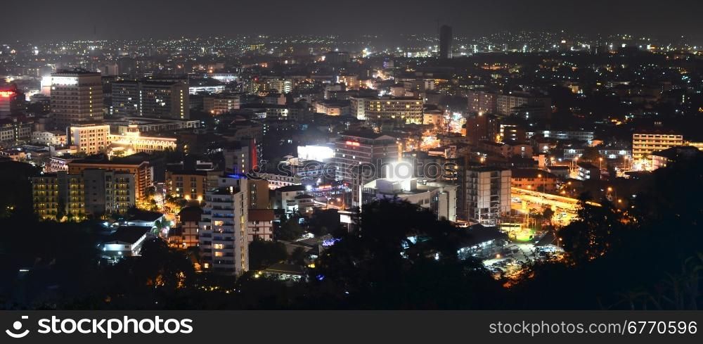 night view of Pattaya city