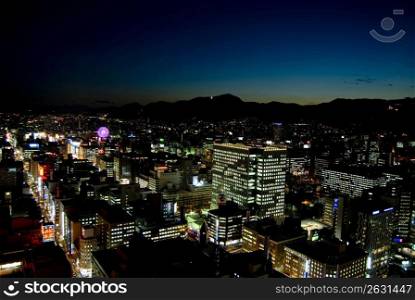 Night view of Sapporo