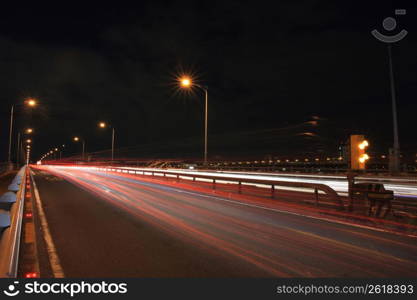 Night view road
