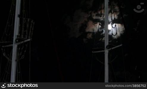 Night. Yalta. Yacht masts shake against the moon.