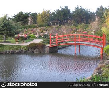 Nikki bridge in Japanese Garden, Toowoomba, Queensland, Australia