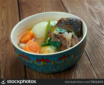 Nikujaga -Japanese dish of meat, potatoes and onion stewed in sweetened soy sauce