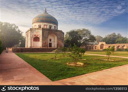 Nila Gumbad or Blue Dome near the Humayun&rsquo;s Tomb, New Delhi, India.