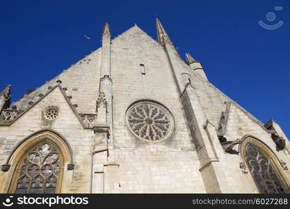 Niort ancient gothic church, Aquitaine, France