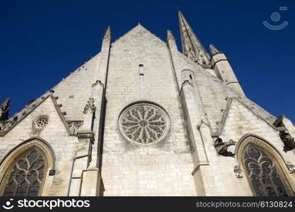 Niort ancient gothic church, Aquitaine, France