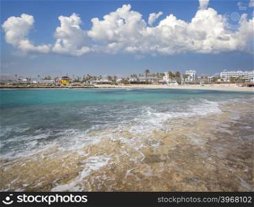 Nissi beach on Cyprus island Ayia Napa