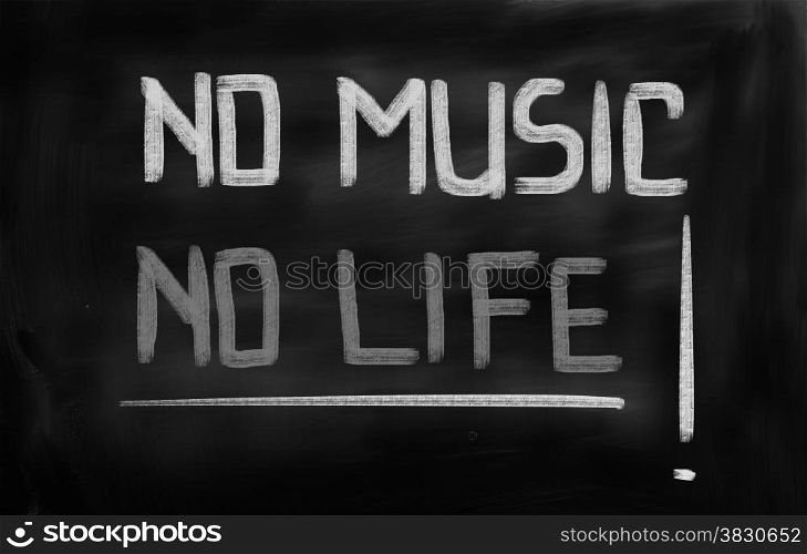 No Music No Life Concept