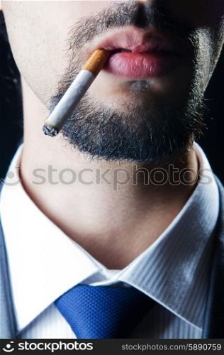 No smoking concept with cigarette