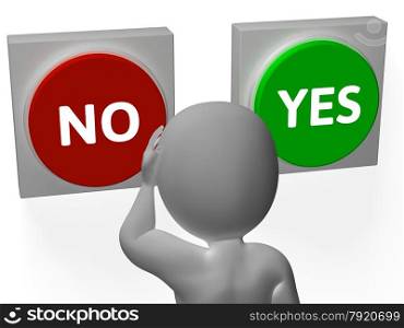 No Yes Buttons Showing Rejection Or Granted