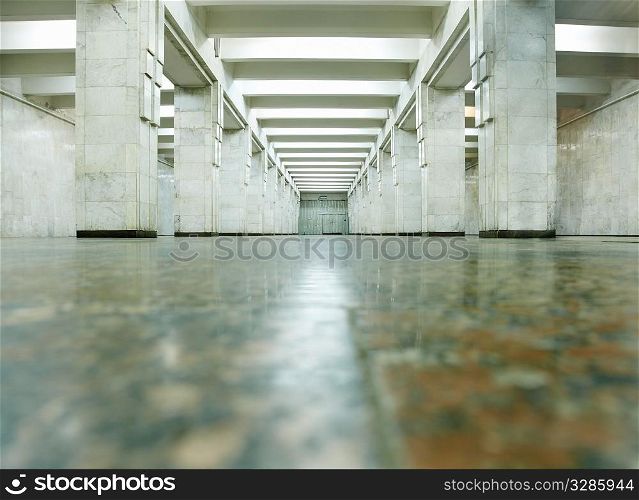 nobody on subway station located in Russia, Samara city ,abstract concept