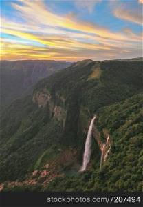 Nohkalikai waterfall, Meghalaya, India