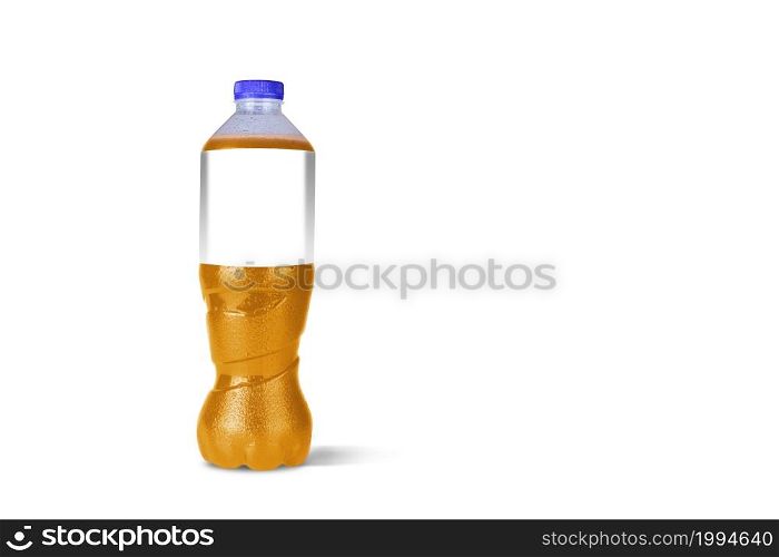 Non-alcoholic beverage bottles isolated on white background. 3D Rendering. fit for your element design.