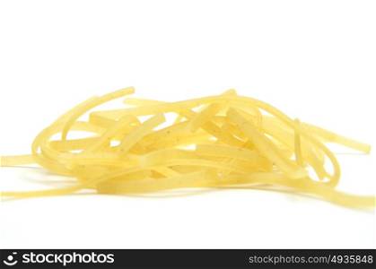 Noodles on white
