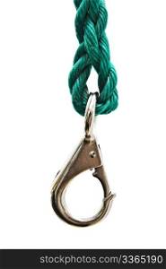 Noose and hook isolated on white