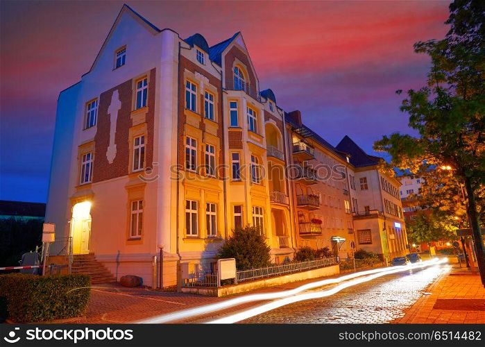 Nordhausen city at night in Thuringia Germany. Nordhausen city at night in Thuringia of Germany