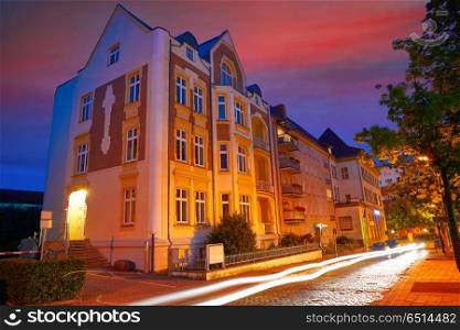 Nordhausen city at night in Thuringia Germany. Nordhausen city at night in Thuringia of Germany