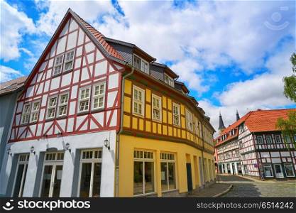 Nordhausen downtown facades in Thuringia Germany. Nordhausen downtown facades in Thuringia of Germany