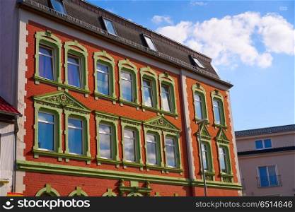 Nordhausen downtown facades Thuringia Germany. Nordhausen downtown facades in Harz Thuringia of Germany