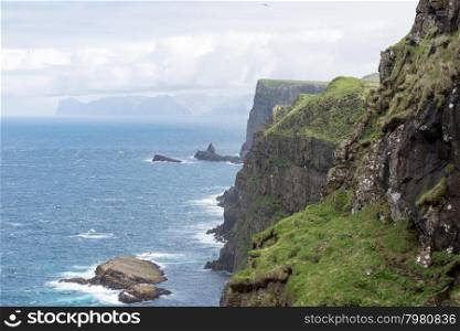 North coast of Mykines. North coast of Mykines on the Faroe Islands