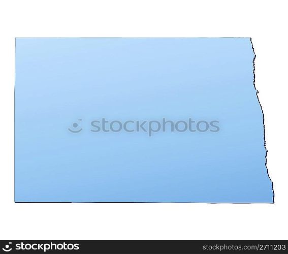 North Dakota(USA) map