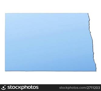 North Dakota(USA) map