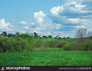 North Russian village.Arkhangelsk oblast.Russian North.