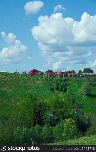 North Russian village.Arkhangelsk oblast.Russian North.