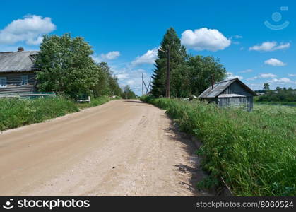 North Russian village. Kenozerye. Arkhangelsk region, Russia