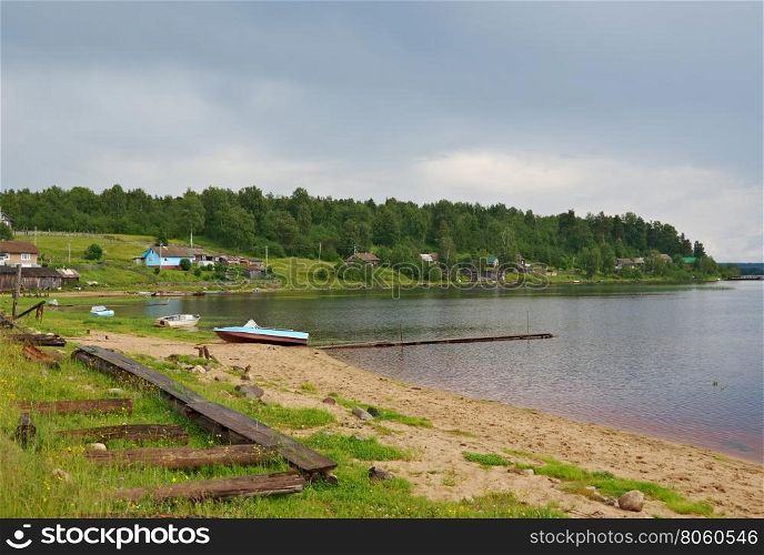North Russian village. Kenozerye. Arkhangelsk region, Russia