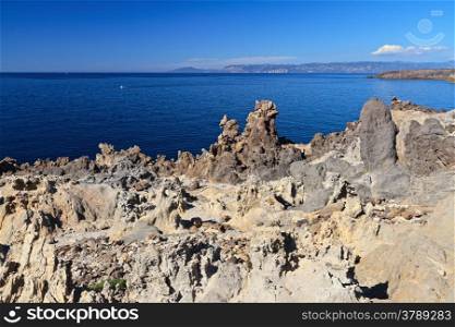 north-west coast of San Pietro island, Carloforte, Sardinia, Italy