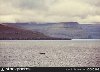 Northern landscape of the Faroe islands