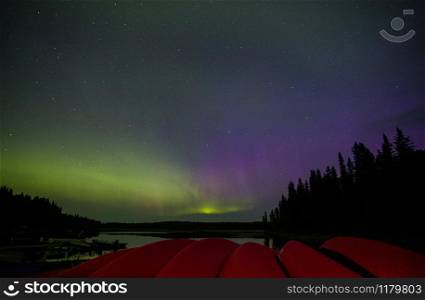 Northern Lights Canada Saskatchewan North Waskesui Aurora