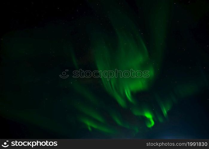 Northern lights on the night sky of Iceland. Northern lights on the night sky