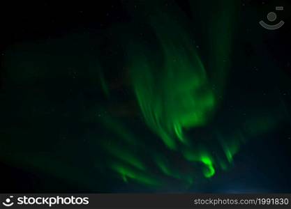 Northern lights on the night sky of Iceland. Northern lights on the night sky
