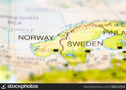 norway country on map