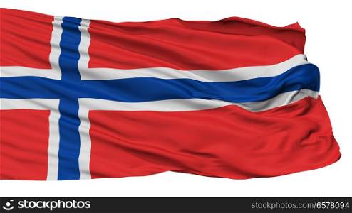 Norway Flag, Isolated On White Background. Norway Flag, Isolated On White