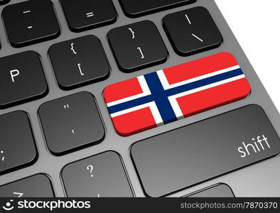 Norway keyboard image with hi-res rendered artwork that could be used for any graphic design.. Norway