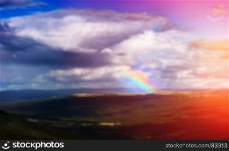 Norway rainbow bokeh backdrop. Norway rainbow bokeh backdrop hd