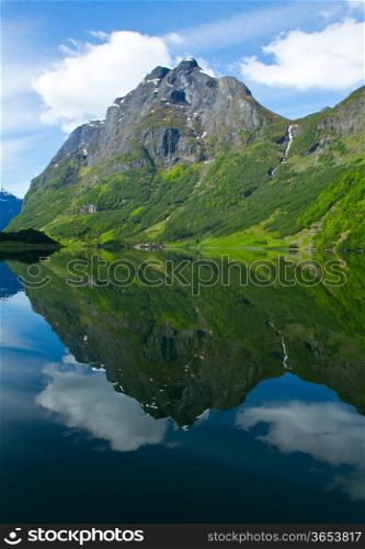 Norway, Scandinavia, Europe. Beautiful fjord and coast.