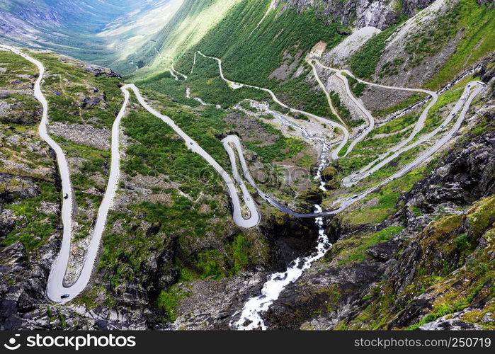 Norway troll road - mountain route of Trollstigen