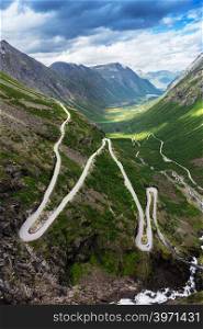 Norway troll road - mountain route of Trollstigen, Norway