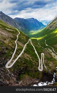 Norway troll road - mountain route of Trollstigen, Norway
