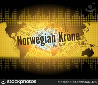 Norwegian Krone Representing Currency Exchange And Fx