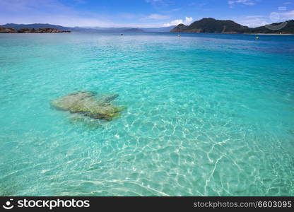 Nostra Senora beach in Islas Cies islands of Vigo at Spain