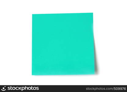 note paper isolated on the white background