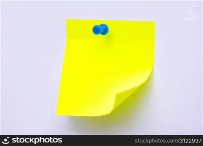 note paper on white background. for your message.