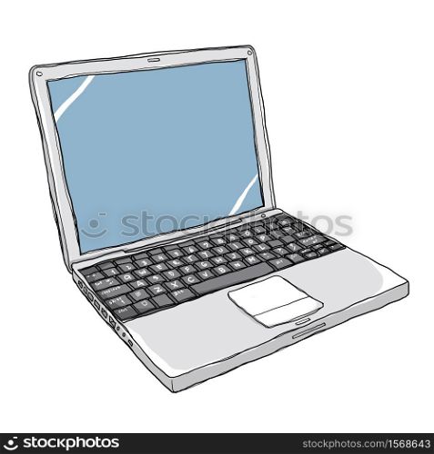 notebook computer art painting cute illustration
