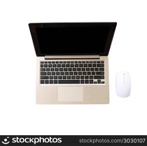 notebook computer isolated on a white background.. notebook computer isolated on a white background and have clipping paths to easy deployment.