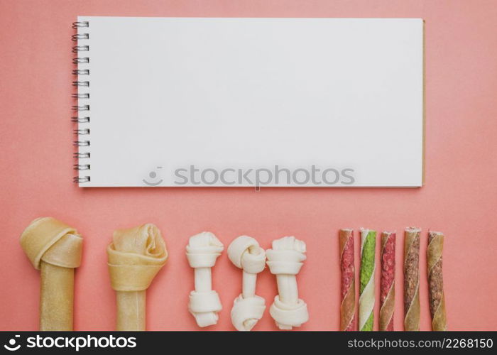 notebook dental dog snacks